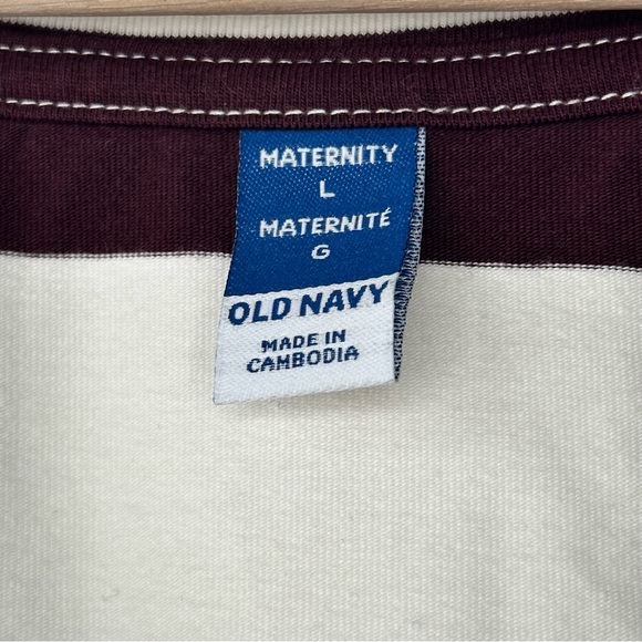 NWT Old Navy Bodycon Dress Womens SZ S Jersey Knit Striped Long Sleeve Maternity - Picture 8 of 8